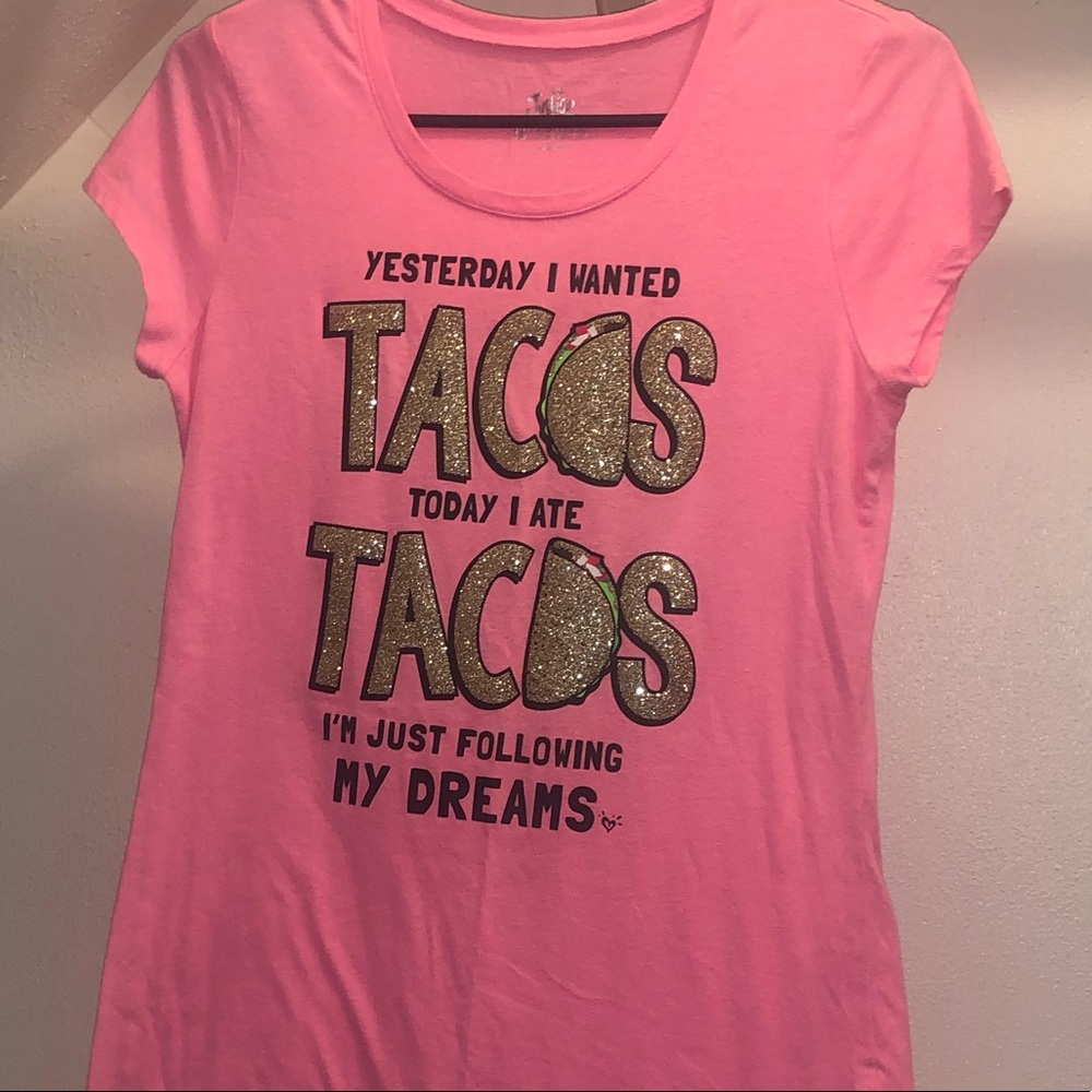 Pink Justice Graphic Tee Shirt
